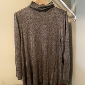 Turtleneck sweater tunic top